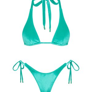 DARA - EVOR Velvet Triangle Bikini Set