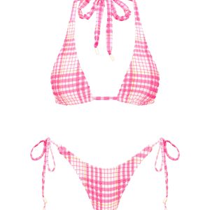 DARA - PETALI Pink Triangle Bikini Set