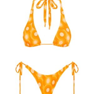 DARA - TANGERINE Triangle Bikini Set