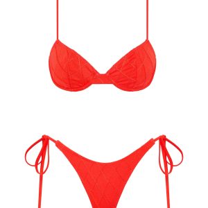 JARA - VISS Red Balconette Bikini