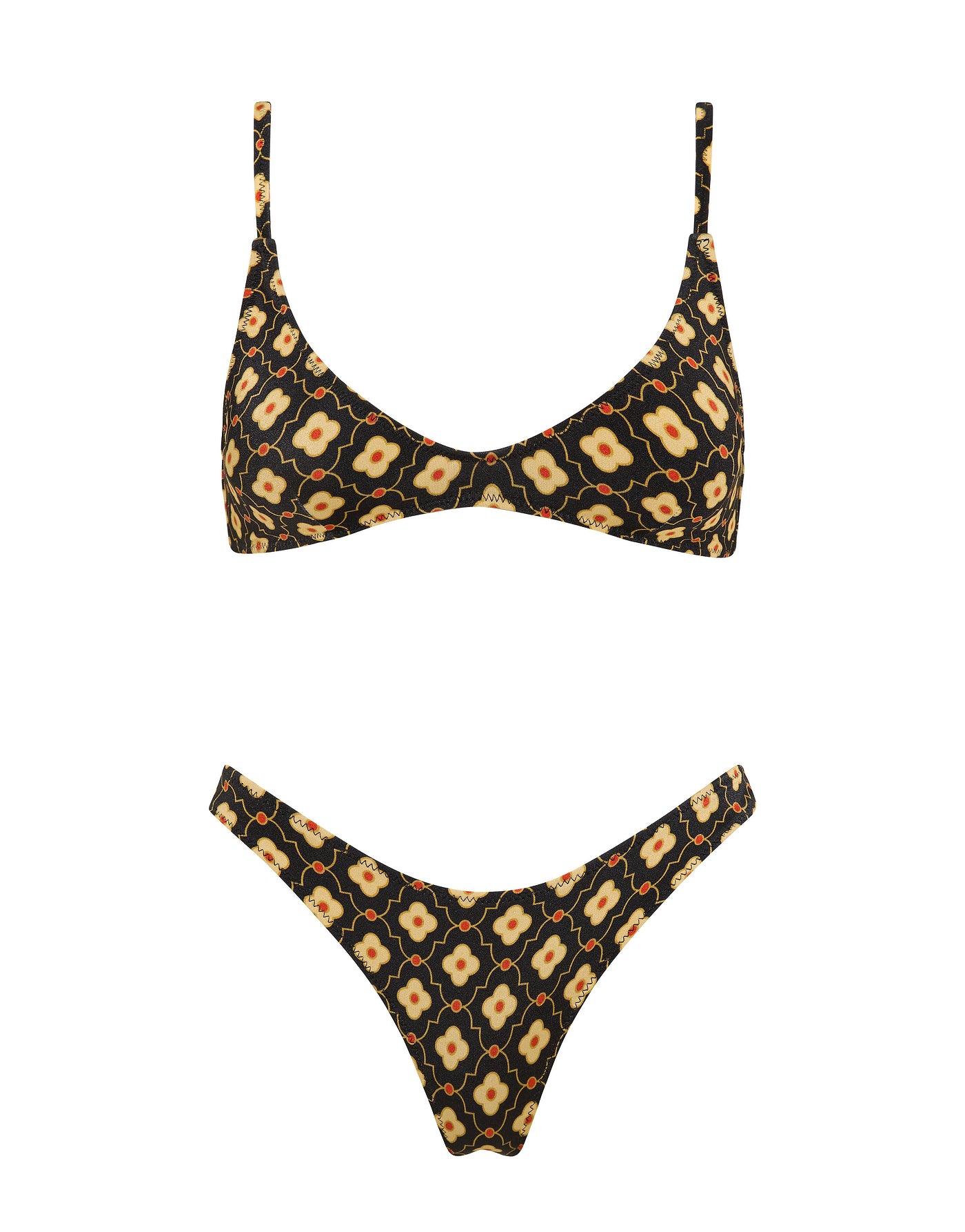 MAIA - PERL Geometric Crop Bikini Set
