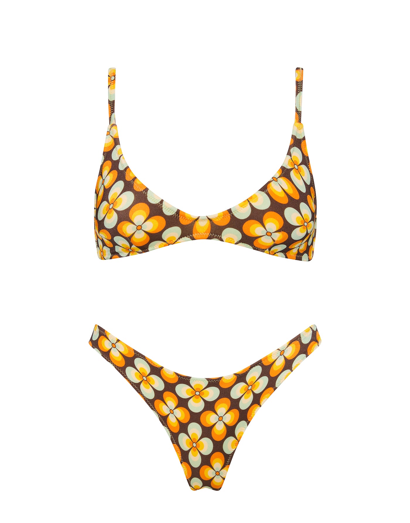 MAIA - PORCHE Geometric Scoop Bikini Set