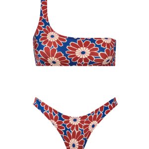 MELROSE - TOCO Floral One Shoulder Bikini Set