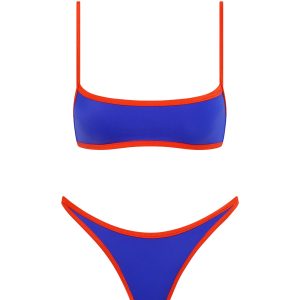MIMA - SALA Blue Crop Bikini Set