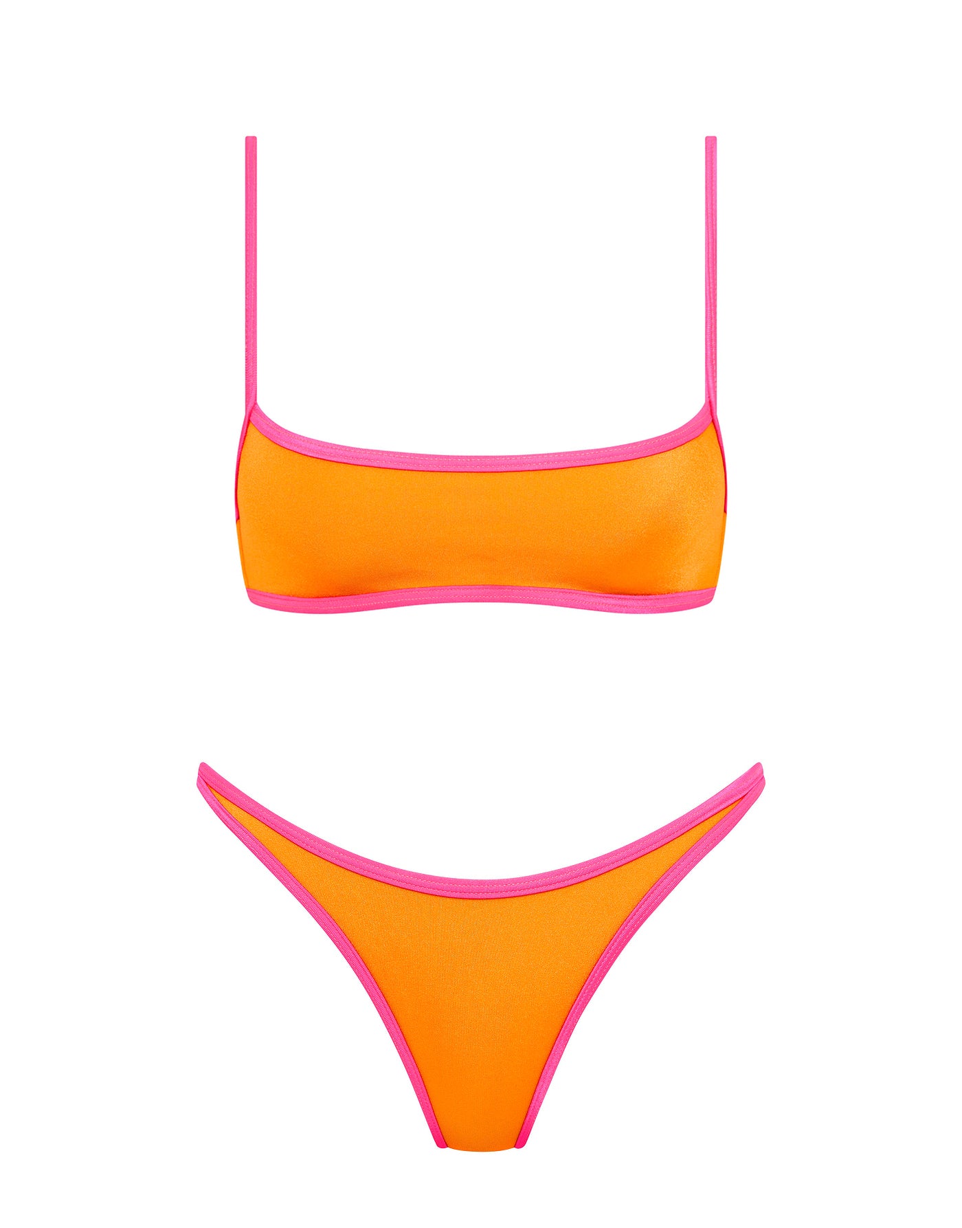 MIMA - SANTO Orange Crop Bikini Set