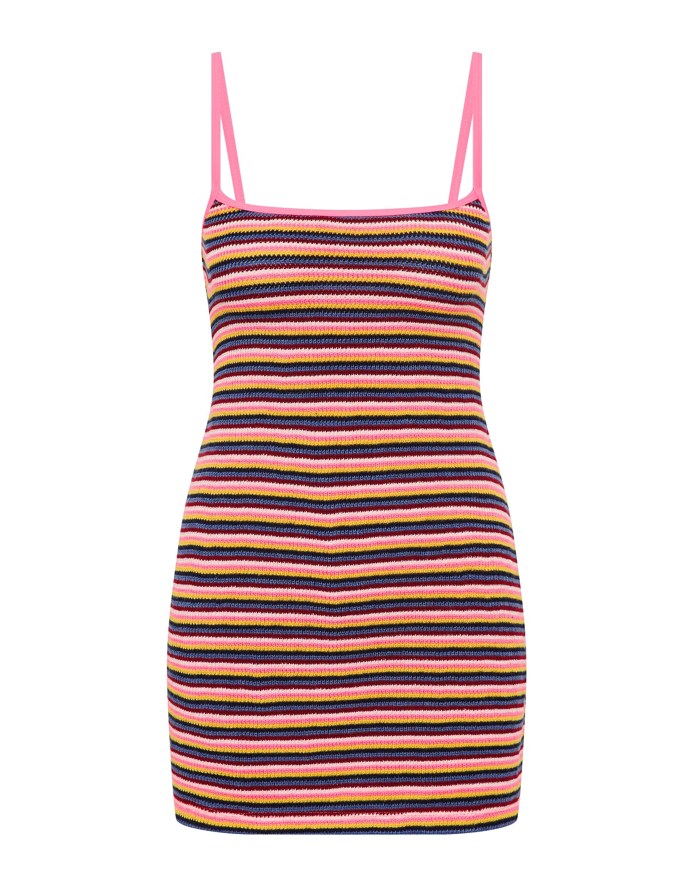 MINNI - LONI Stripe Crochet Mini Dress