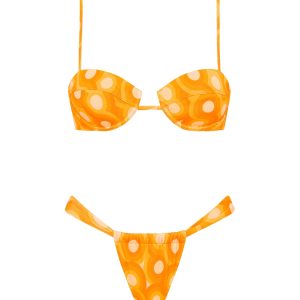 PALMA - TANGERINE Balconette Bikini Set