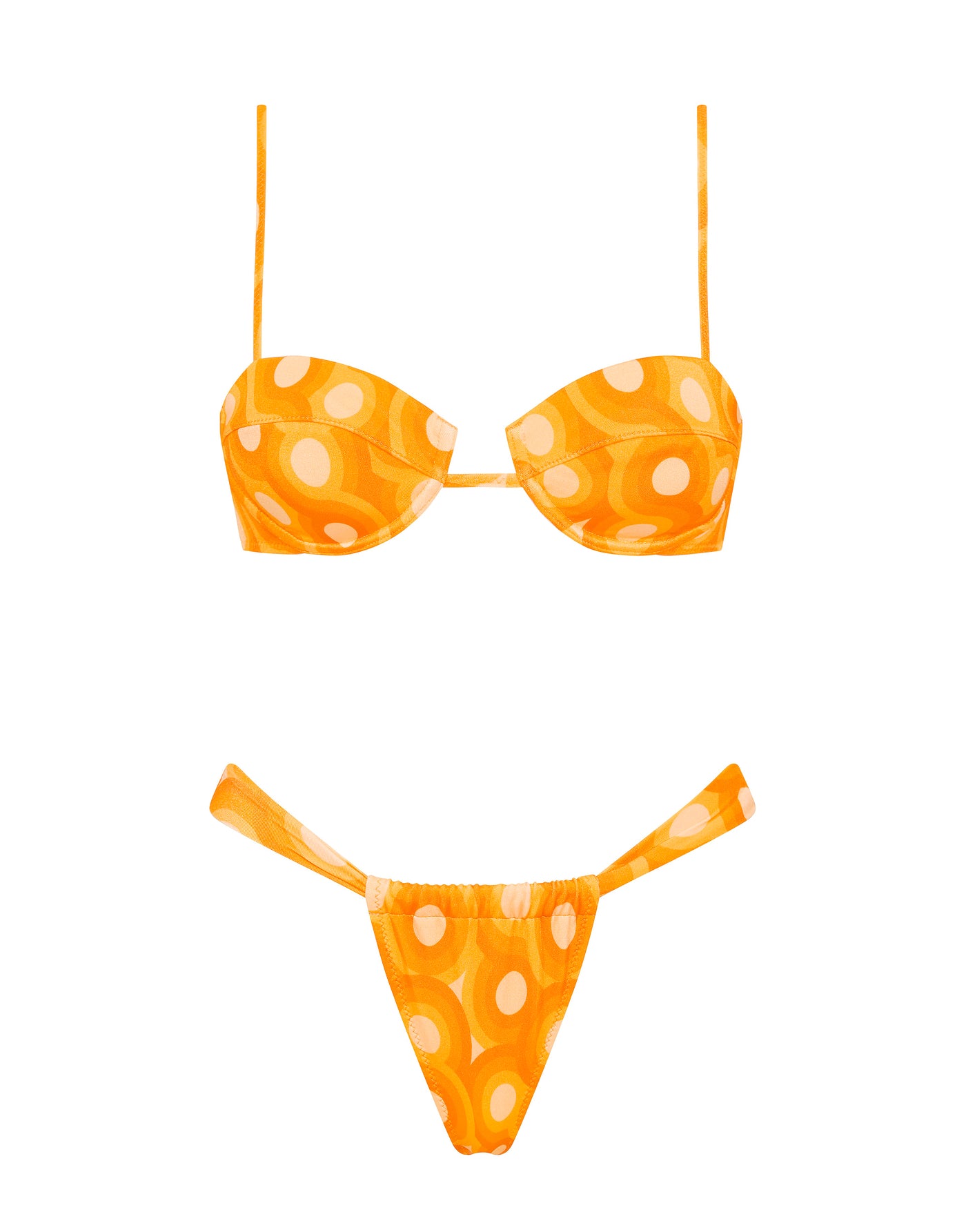 PALMA - TANGERINE Balconette Bikini Set