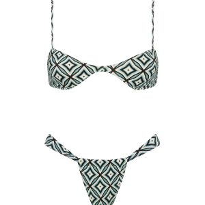 STELL - POLLO Geometric Scoop Bikini Set
