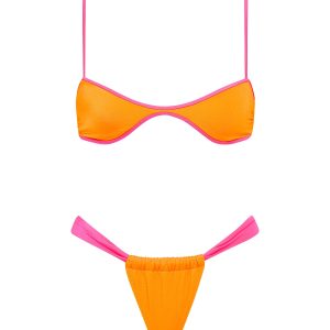 STELL - SANTO Orange Scoop Bikini Set