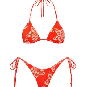 VINCA - ELVI Red Star Triangle Bikini Set