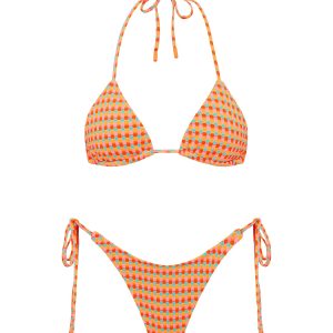 VINCA - GARA Textured Triangle Bikini Set