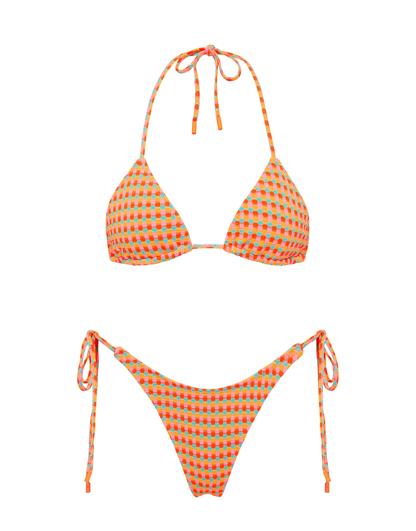 VINCA - GARA Textured Triangle Bikini Set
