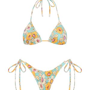 VINCA - MAIE Floral Triangle Bikini Set