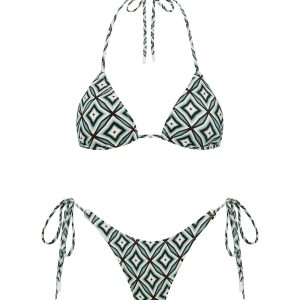 VINCA - POLLO Geometric Triangle Bikini Set