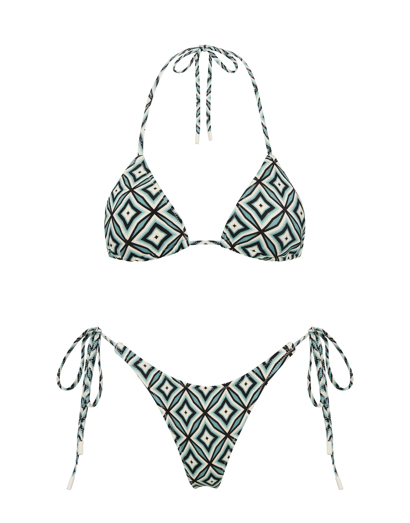 VINCA - POLLO Geometric Triangle Bikini Set