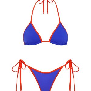VINCA - SALA Blue Triangle Bikini Set