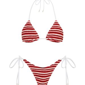 VINCA - SERT Terry Towelling Triangle Bikini Set
