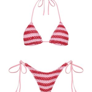 VINCA - TANNA Crochet Triangle Bikini Set