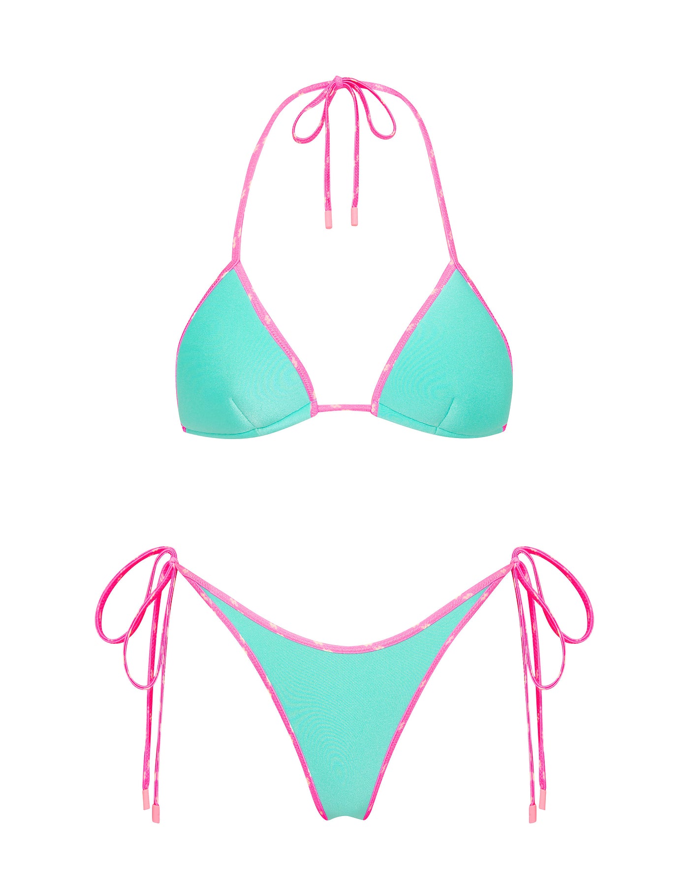 VINCA -TURQUOISE Neoprene Triangle Bikini Set