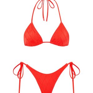 VINCA - VISS Red Triangle Bikini Set