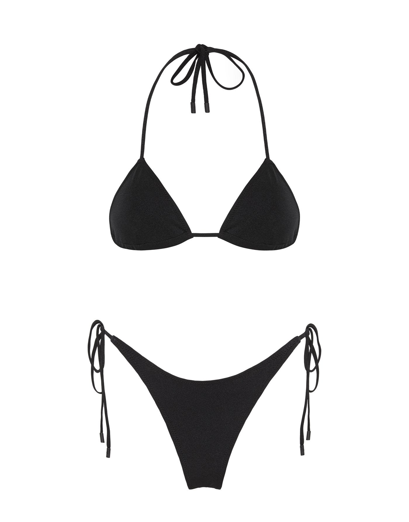 VINCA - EBONY BLACK Triangle Bikini Set