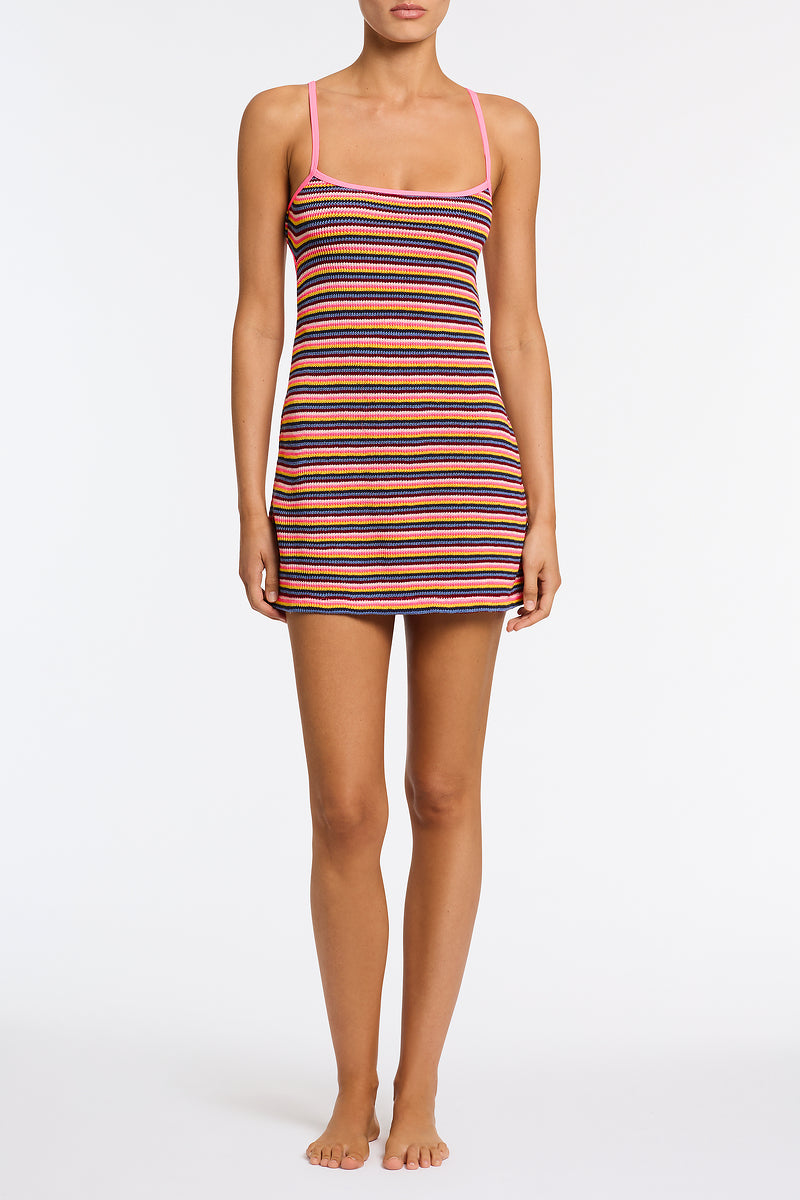 MINNI - LONI Stripe Crochet Mini Dress - Image 2