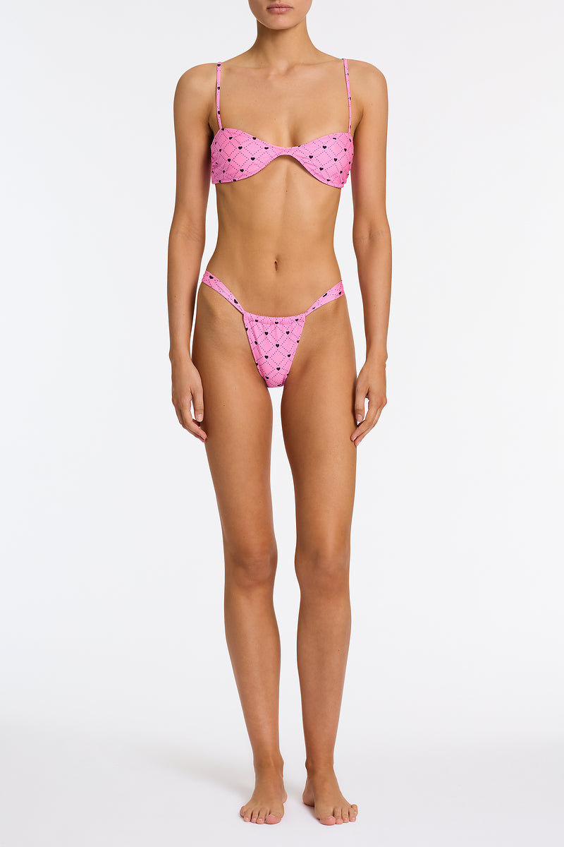 STELL - CASSI Pink Heart Scoop Bikini Set - Image 2