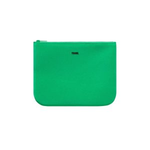 JUNGLE - Green Neoprene Zip Pouch