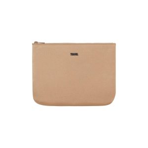 TAN - Neoprene Zip Pouch